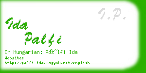 ida palfi business card